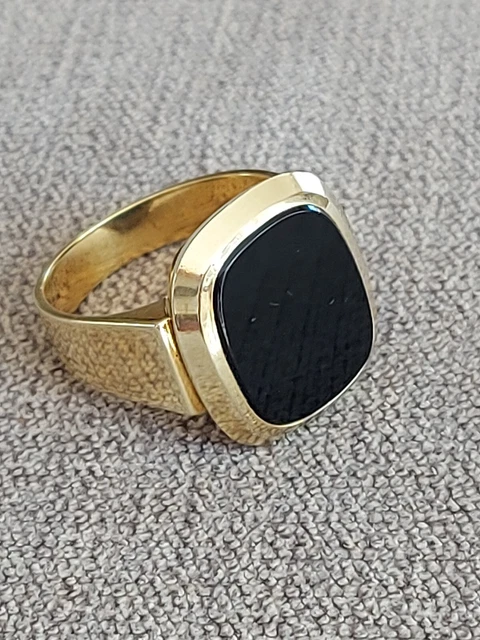 Grosse Bague Chevalière Dorée - Commando Marine Hubert - Taille 62 - Neuve Sous étui