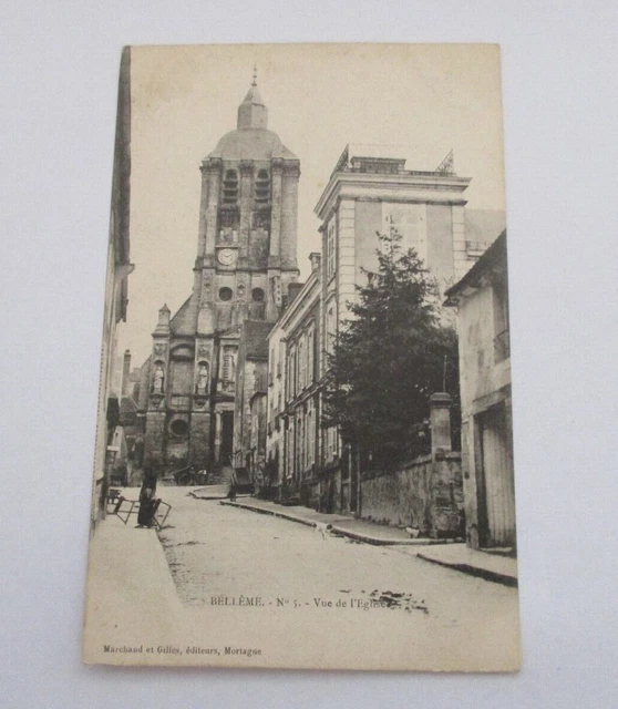 Cpa Orne 61 Belleme Vue De L'eglise