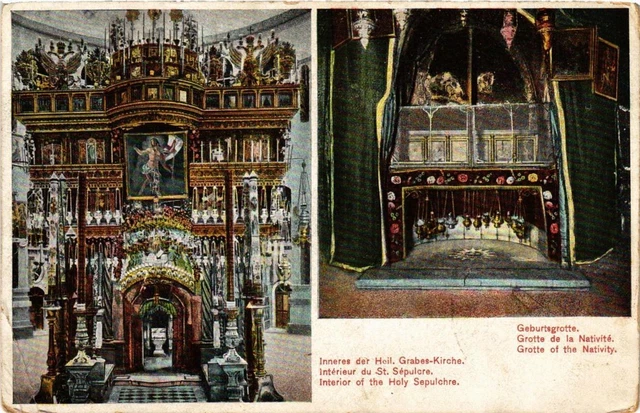 CPA AK Intérieur der Heilig-Grabkirche ISRAEL JERUSALEM (751736)