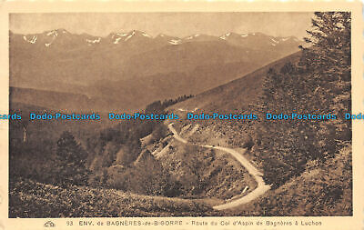 R083327 Env. de Bagneres de Bigorre. Route du Col d Aspin de Bagneres a Luchon.