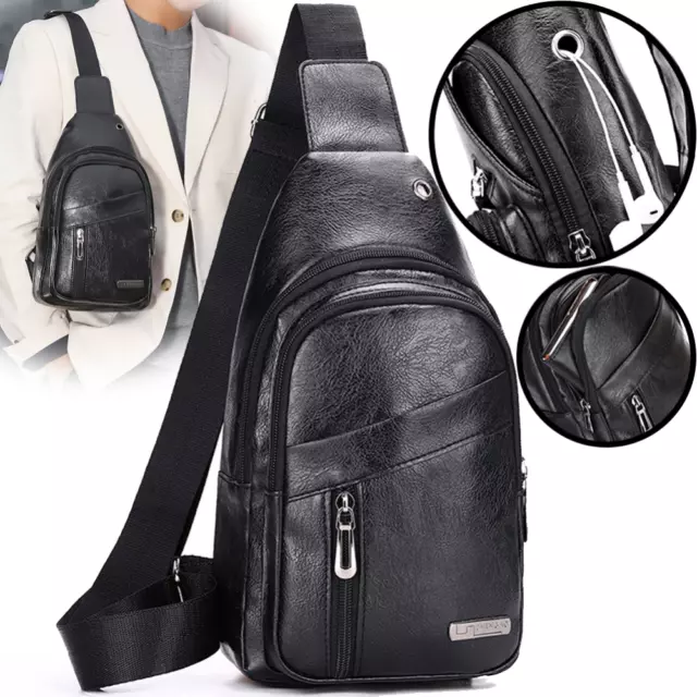Waterproof Cross Body Bag Mens Handbag Shoulder Bag Daypack Wallet Travel Sports