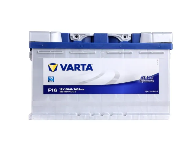 Autobatterie VARTA BLUE Dynamic F16 12V 80Ah 740A Starterbatterie