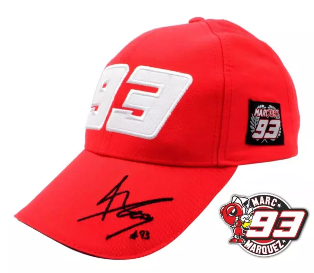 Marc Marquez Paddock Cap Red Baseball Cap MotoGP MM93 Official Merchandise