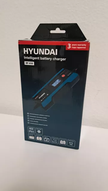 Hyundai Intelligent battery charger HY 410 für 6 Volt (Bike) und 12 Volt (Auto)