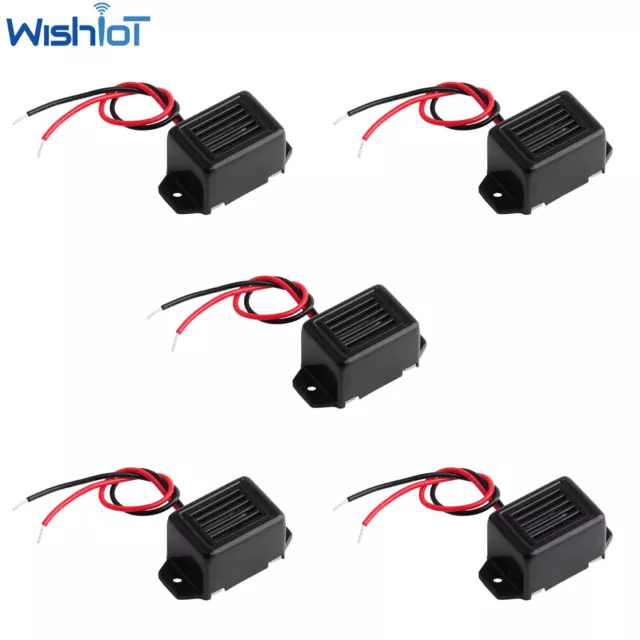 5pcs Mechanical DC 12V Active Buzzer Alarm 85dB Electronic Constant Tone Speaker