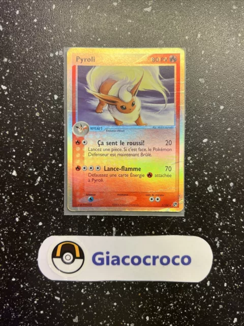 Carte pokemon pyroli reverse ex tempête de sable 5/100 française vf fr