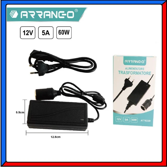 AC 100-240V A DC 12V 10A 120W Adattatore Di Alimentazione Presa Accendisigari Per Auto Femmina Trasformatore Convertore Di Alimentazione A Commutazione Da Ca A Cc