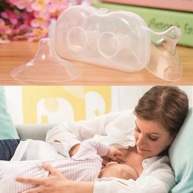 Nipple Protector Diameter 5.5cm Shield Breast Feeding for Baby 2 Pcs： RF