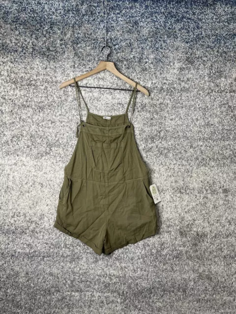 Billabong Wild Pursuit Romper Womens Large Green Olive One Piece NWT