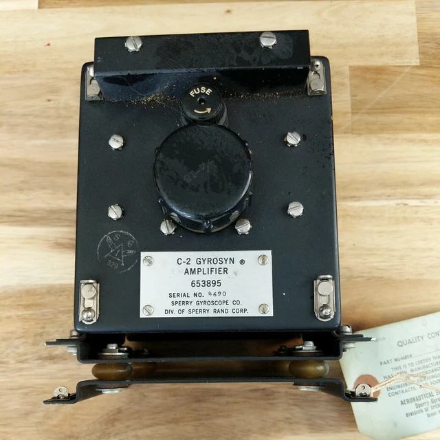 C-2 Gyrosyn Amplifier 653895 Sperry Aviation Airplane Gauge Indicator