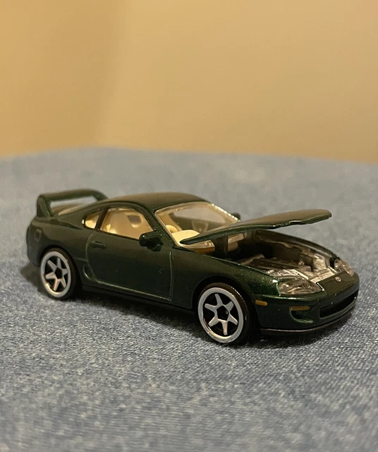 Miniature Majorette Toyota Supra JZA80 Vert Foncé - Série Japon 1:60, Neuve En Boîte