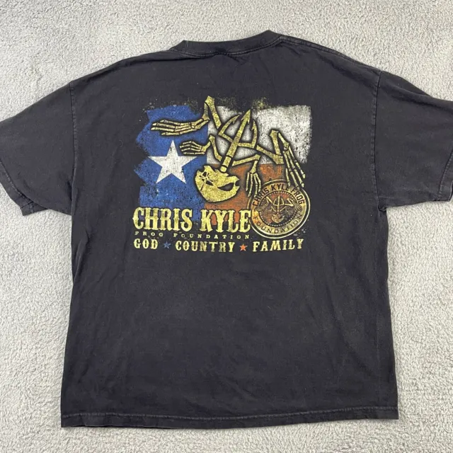 Chris Kyle Frog Foundation Shirt Mens XL Graphic T-Shirt Military 2015 Sniper