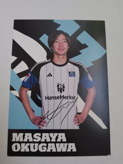 Autogramm Masaya Okugawa Hamburger SV HSV Druck