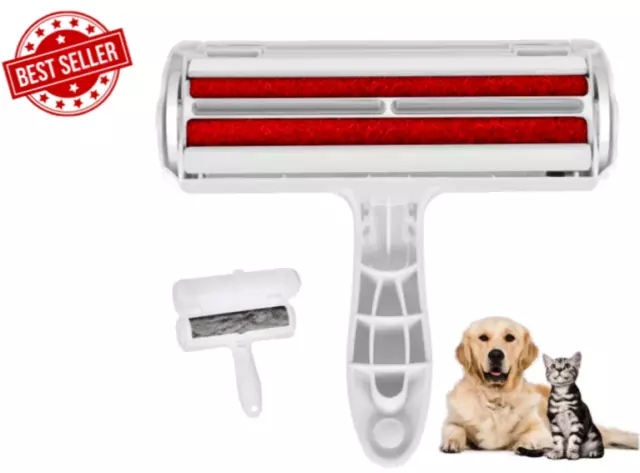 Pet Hair Lint Remover Dog Cat Cleaning Brush Reusable Hair Roller Sofa Clothes