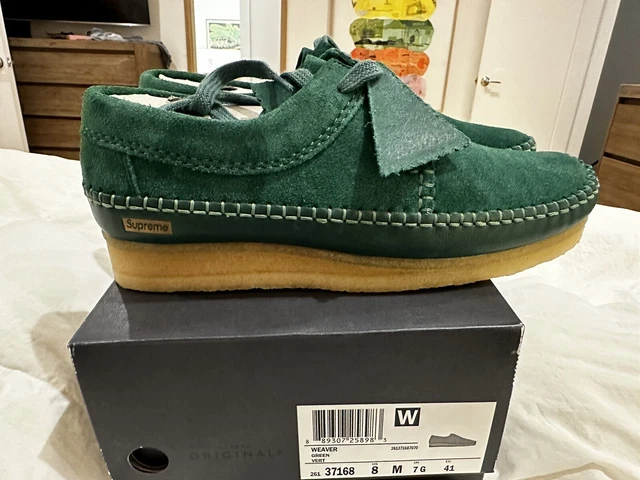 CLARKS WALLABEE WEAVER X SUPREME MENS 8 Green £147.02 - PicClick UK