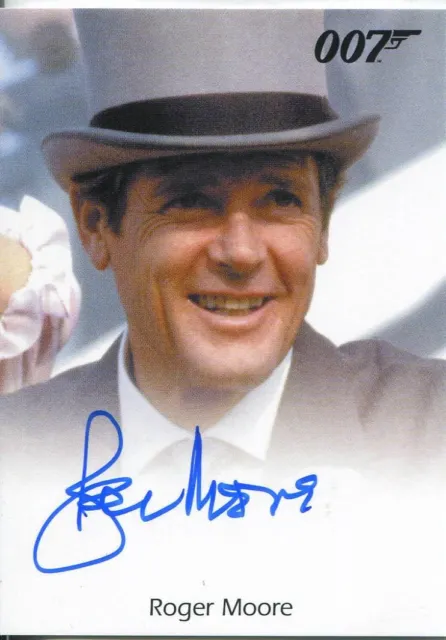 James Bond Autographs & Relics Full Bleed Autograph Card Roger Moore