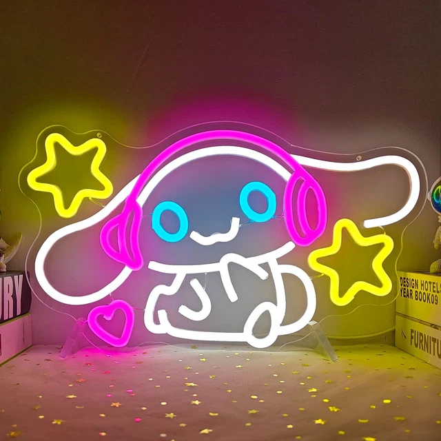 CINNAMOROLL NEON SIGN Anime Neon Light up Signs for Wall Decor Cartoon