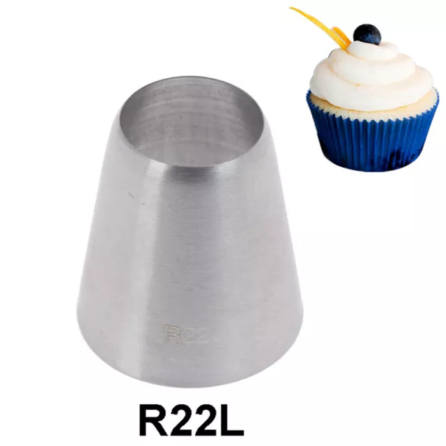 R22L Ugello punta tubazioni ghiaccio fiori fondente torta cupcake decorazione pasticceria RSEL