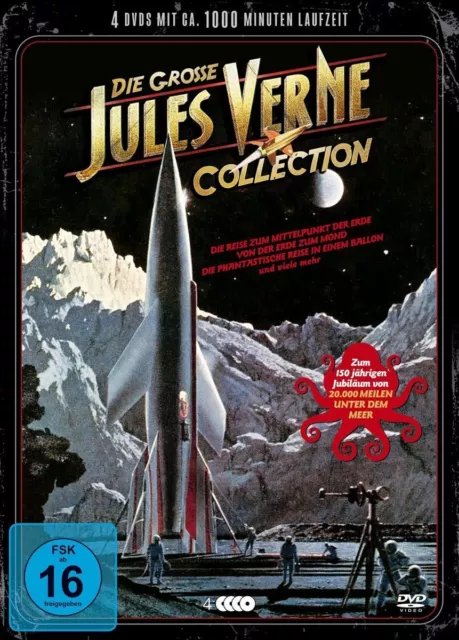 DIE GROßE JULES VERNE COLLECTION 12 FILME 4 DVD NEU