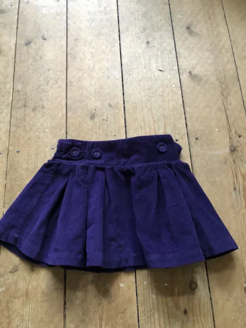 Jojo Maman Bebe baby girls 6-12 Months Skirt, Purple Cord 6-9 Months
