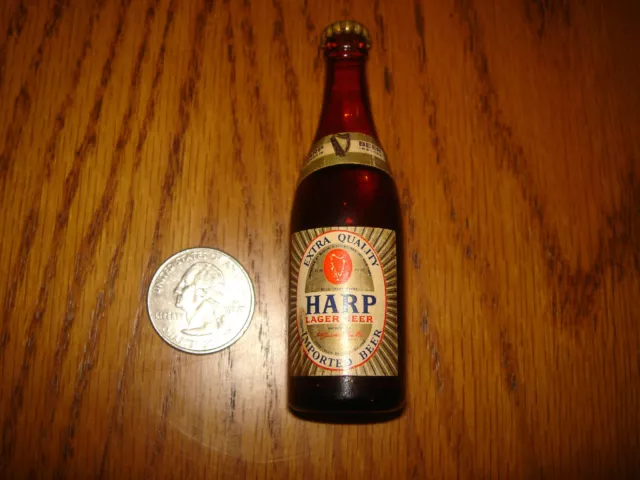Rare Vintage Mini Harp Lager Beer Bottle New York Worlds Fair 1964-1965 LAST ONE