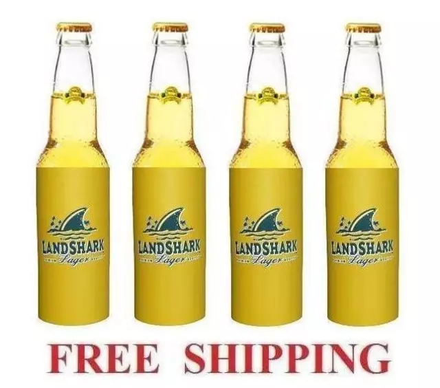 Landshark Lager 4 Beer Bottle Huggie Koozie Coolie Coozie Coolers New