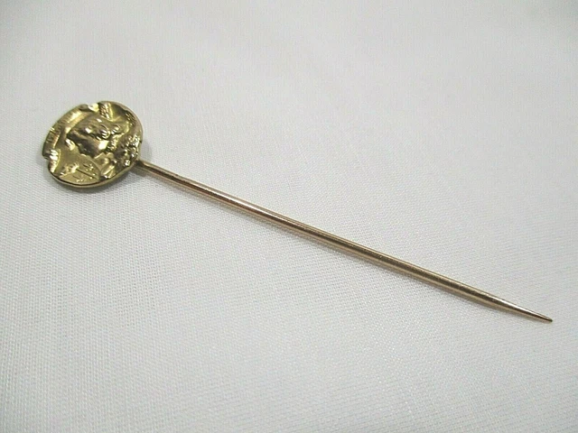 ANCIENNE BROCHE JEANNE d'Arc Croix de Lorraine insigne Métal Argenté 14