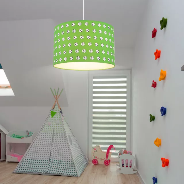 Suspensions Lumière Pendante LED RGB Changement Chambre D'Enfants Lampe Fußball