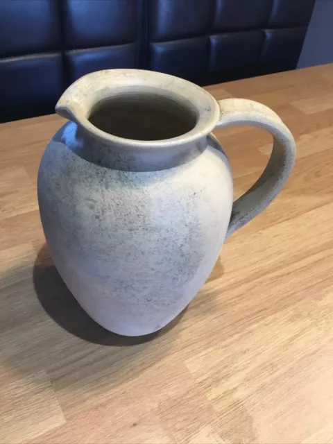 Vintage Hillstonia Stoneware 9.5"Jug Pitcher By Moira Pottery Studio Beer? Mead?