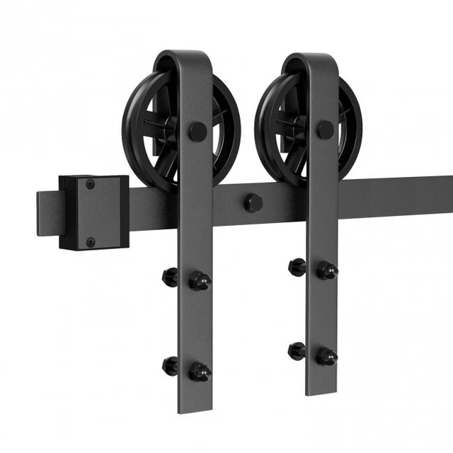Sliding Wood Barn Door Hardware Roller Set Hardware Big Wheel 1-3/8” to 1-3/4”