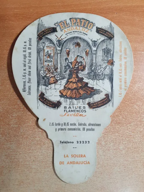 Año 1950 Sevilla Pay Pay BAILES FLAMENCOS. EL PATIO ANDALUZ SOLERA DE ANDALUCIA.