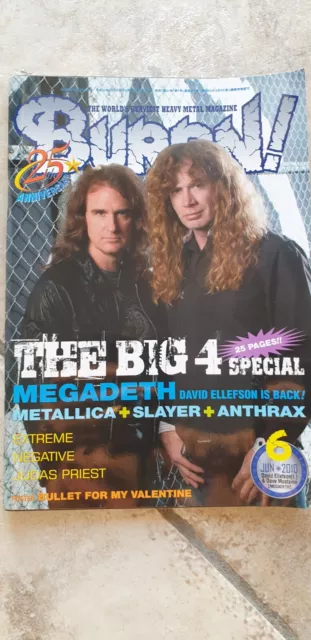 BURRN Magazine Heavy Metal Japan Release 2010 Issue 6 MEGADETH