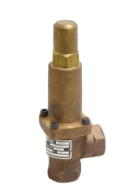 Cash Acme K-10 Relief Valve. 3/4", 400Psi Set, 200-600 Range, 800Psi Wp