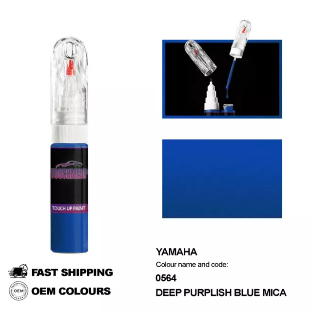 Para Modelos Yamaha Pintura De Retoque De Mica Azul Morado Profundo...