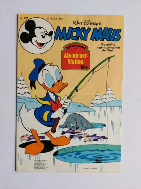 Ehapa - Micky Maus Nr. 5 / 02.02.1982 - Top Zustand / Z1- (mit Beilage)