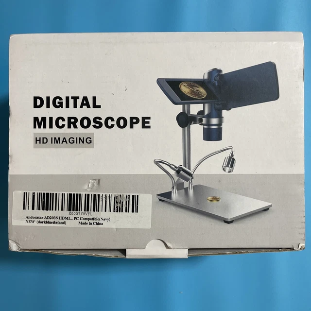 ANDONSTAR AD203S HDMI Digital Microscope for Error Coins with Metal