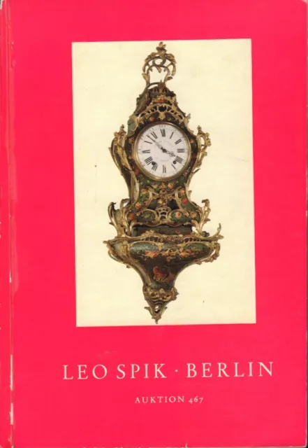 Buch - LEO SPIK / AUKTION 467 / Berlin 30. - 31. Oktober 1969 / Katalog