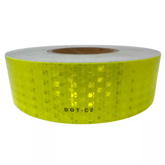CONSPICUITY TAPE DOT-C2 Reflective Trailer Fluorescent Yellow Green 2 ...