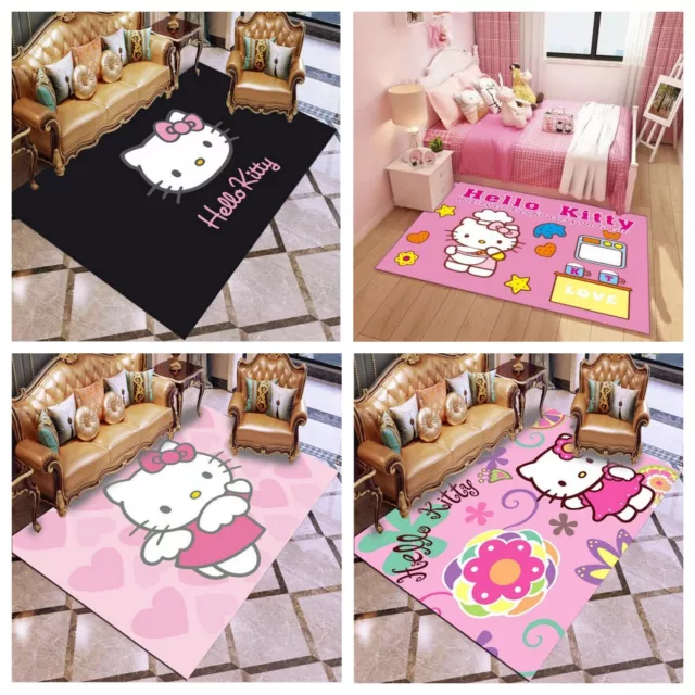 Baby Mädchen Schlafzimmer Hello Kitty 3D Teppich Türmatte Bodenmatte Geschenk