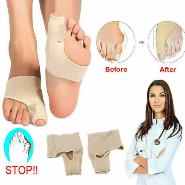 2x Big Toe Bunion Schiene Glätter Korrektor Fußschmerzen Linderung Hallux Valgus!