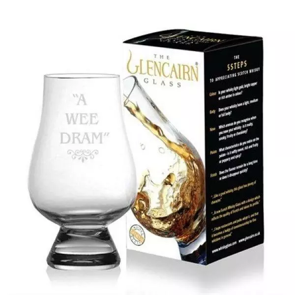 Glencairn Whisky Glass " A Wee Dram" Made in Scotland Whiskey Tasting 1 2 4 6 8