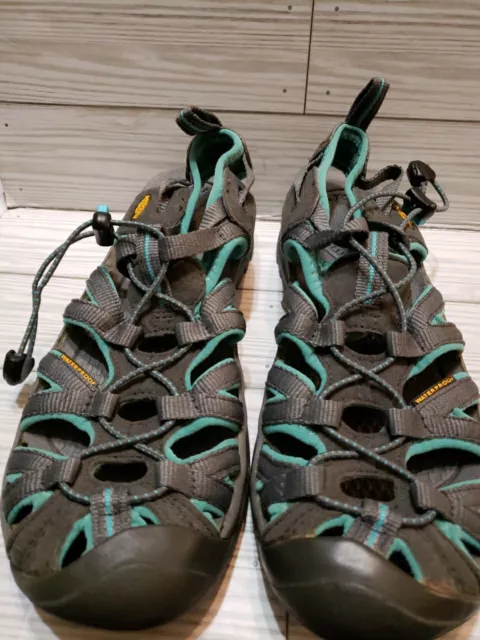 Keen Womens Whisper Gray  Waterproof Sport/Hiking Sandals Size 7.5