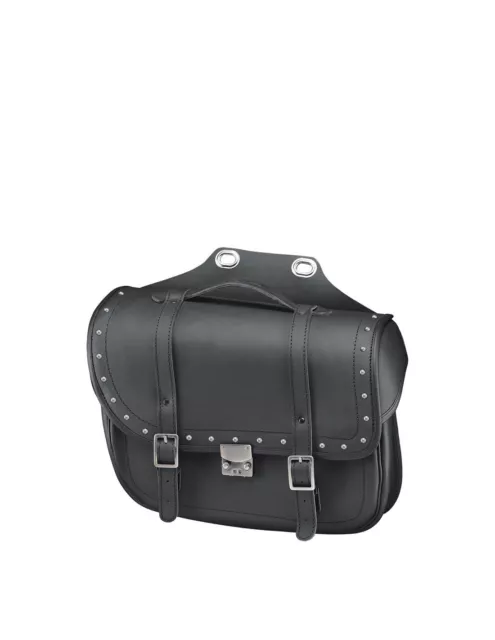 Sacoches avec rivets inoxydables Held Cruiser Bullet Bag en cuir ref hel4867 noi