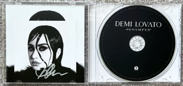 Demi Lovato Signed 3.75x3.75 Revamped Insert w/ Jewel Case CD - Authentic