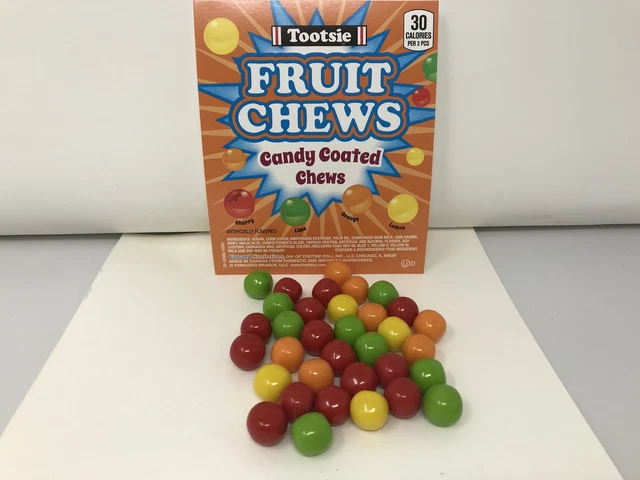 Tootsie Fruit Chews Candy Coated fruit tootsie rolls 2 pounds tootsie roll