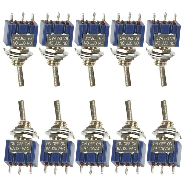 Bouton Interrupteur Haute Qualité Spdt On-Off-On MTS-103 Utile 10PCS 3-Position