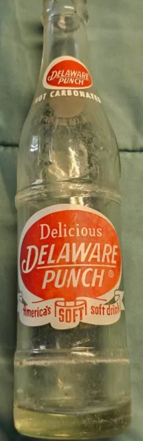 Vintage Delicious Delaware Punch America's Soft Drink 10 fl oz Bottle,CokeColaCo