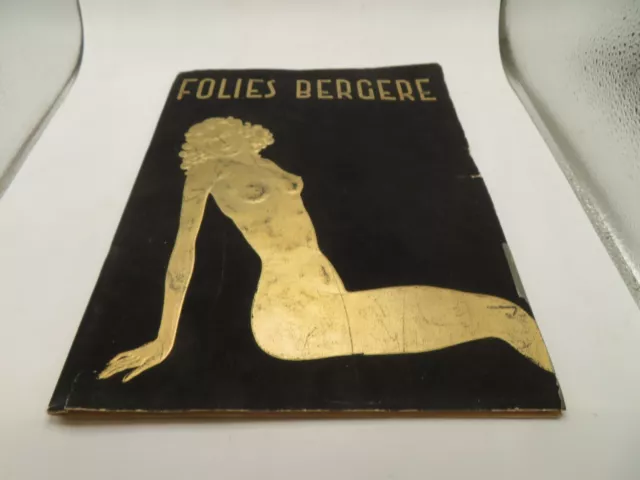 Folies Bergere Show Program Theater Souvenir  Risqué Photos Paris, France