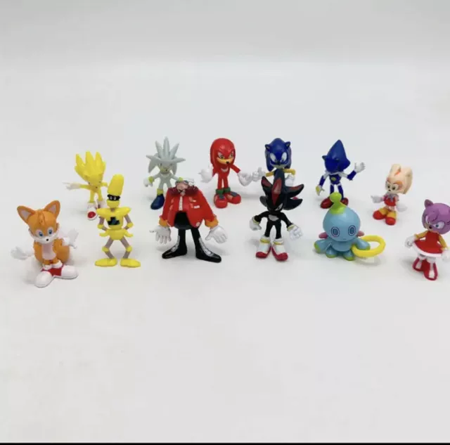 Boneco tomy sonic 25 anos kit colecionador 3 fig 22050A1