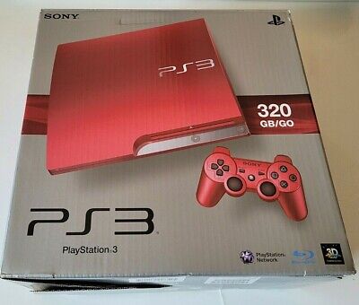 Console Sony PlayStation 3 PS3 Scarlett Red Rouge + 2 Manettes CECH-3004B TBE